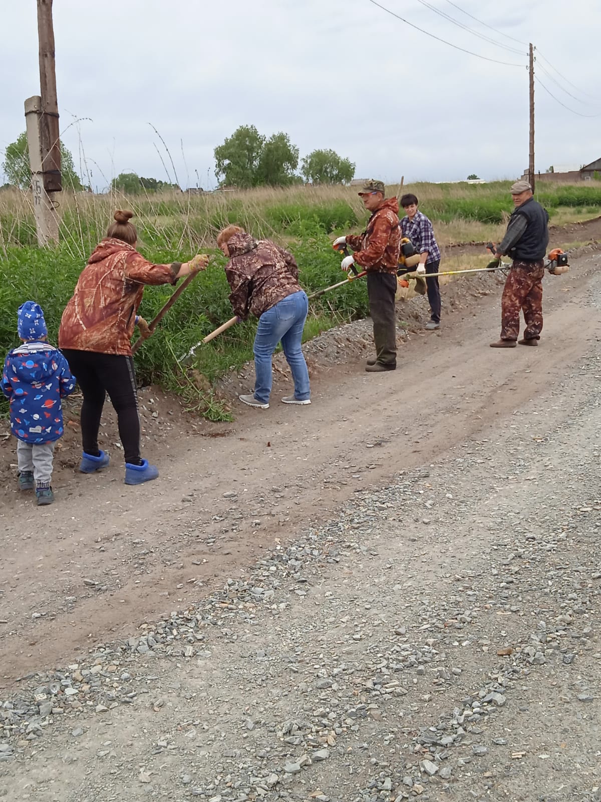ремонт дороги в Дресвянке
